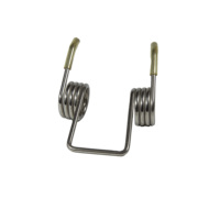 Vente en gros OEM/ODM de ressorts de torsion industriels en acier à ressorts, à double torsion, de petite taille, sur mesure
