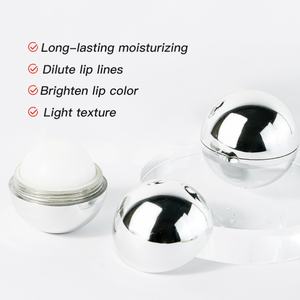 OEM Logo Privé Baume À Lèvres Rond Hydratant Bio Végétalien OEM Boule Doré Argent Naturel Baume À Lèvres Coloré - Product Image 6