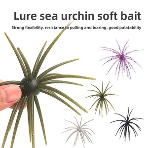 Esca Morbida Galleggiante a Forma di Riccio Marino Bionico <span class=keywords><strong>per</strong></span> la Pesca al Bass in Acque Selvagge, Esca Artificiale Senza Ami - Product Image 4