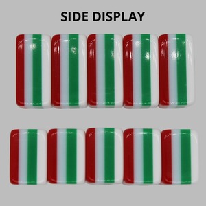 Jeu de tuiles de mahjong américain, 160 pièces, 32 mm, 4 couches, tuiles de luxe en acrylique rose et vert gravées pour la décoration - Product Image 5
