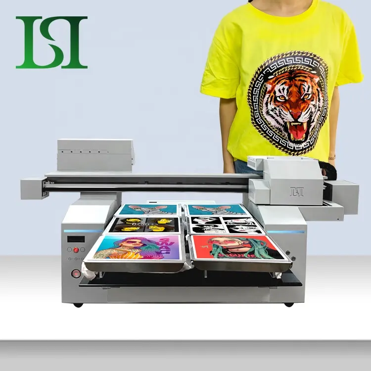 LSTA1-908 6590 2/4/6 Position High-end 10/11/12 Multicolor Printing Machine on Clothes t-shirt tee shirt Texjet Printer Machine