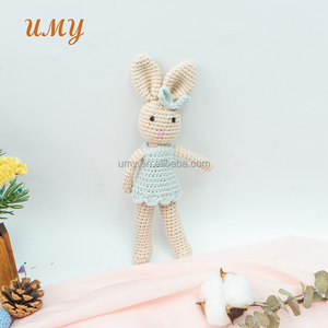 Conejito de Peluche Hecho a Mano Umy, Súper Suave, de Ganchillo, Juguete para Bebé, Relleno de Algodón PP, para Bodas, Alivio del Estrés, Técnica de Lavado UV - Product Image 5