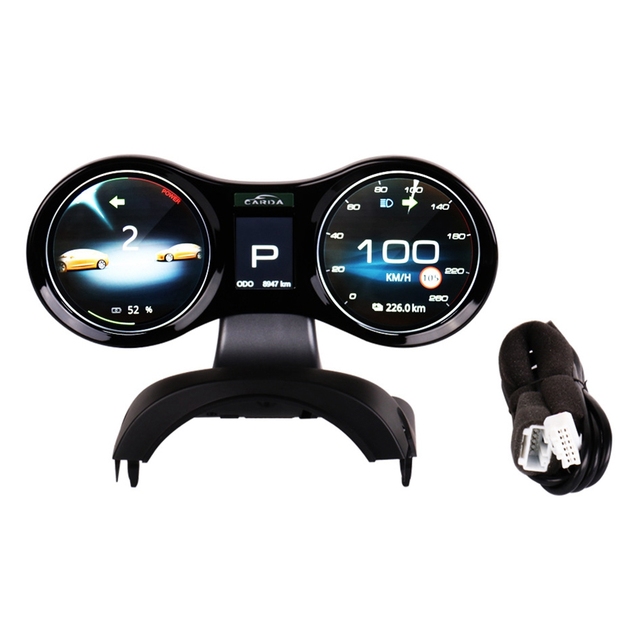 Digital Dashboard Panel Virtual Instrument Cluster CockPit LCD Speedometer Android for Tesla Model 3 / Model Y