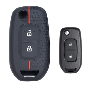 Porte-clés de voiture en Silicone pour Renault <span class=keywords><strong>Kadjar</strong></span> Captur Megane Sandero stepper Logan Clio 5, ackana 2020 2021, couverture sans clé, télécommande, 6 pièces - Product Image 3