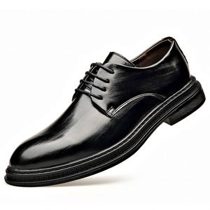 Chaussures habillées en cuir premium pour hommes, Oxford classiques pour mariage et bureau, chaussures de travail formelles souples, flexibles et durables - Product Image 3