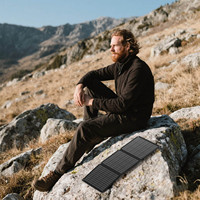 Panneau solaire portable 30W Arcane Surge LS-SP30F à 23% d'efficacité, petit format, chargeur USB Type-C, ETFE monocristallin pliable pour la randonnée