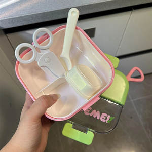 Lonchera TedeMei grande cuadrada de acero inoxidable, contenedor portátil de alimentos para niños de 2 a 4 años, diseño fresco y lindo - Product Image 4