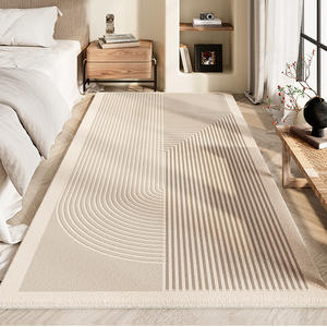 Tapis de chevet géométrique moderne, rectangulaire, lavable, imperméable, décoration d'intérieur, tapis de style japonais Wabi Sabi, motif 1 - Product Image 1