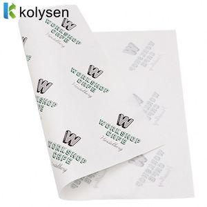 Papier sulfurisé de qualité alimentaire pour emballage de restauration rapide, enduit de cire et de PE, résistant à l'huile, pour emballage alimentaire de burgers et sandwichs - Product Image 4