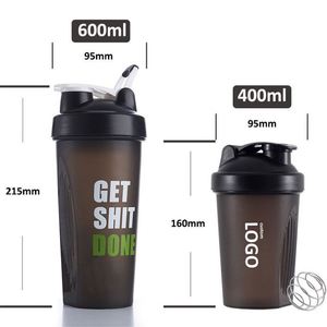 Botella Mezcladora de 600ml para Gimnasio y Fitness, para Batidos de Proteínas, para Beber Directamente, para Viajes, Apta para Agua Hirviendo - Product Image 3