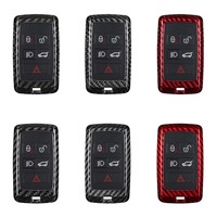 Accessoires auto Étuis à clés en fibre de carbone pour Land Rover T-carbon Couverture de clé de voiture Kit de pièces automobiles