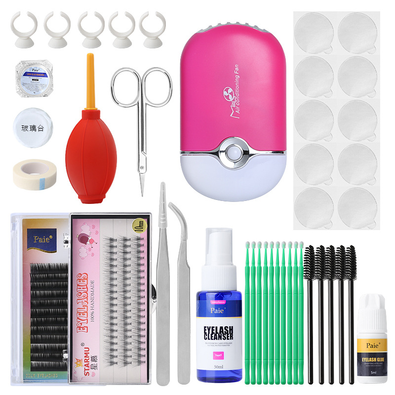 Custom practice eye lash starter kit eyelash tools private label extension eyelash kit factory price