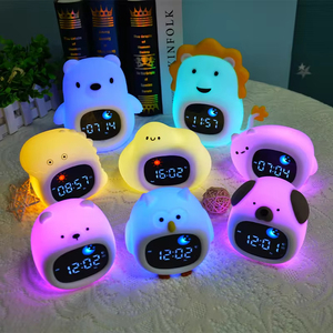 Groothandel Slimme Kinderen Led Nachtlampje Alarm Bureau & Tafelklokken Naast Tafel Kleine Slaap Trainer Digitale Klokken Met Witte Ruis - Product Image 5