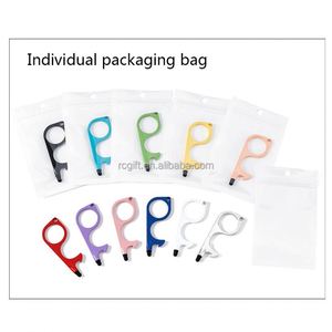 1 pièce Outil multifonctionnel anti-touch pour ouvrir les portes, ouvre-porte sans clé, poignée de porte sans contact, accessoire d'ascenseur, porte-clés - Product Image 6