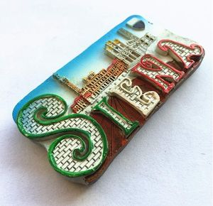 Смола Сиена Итальянский 3D холодильник магнит сувенир. Украшение для дома и кухни магнитные наклейки из смолы ручной работы - Product Image 3