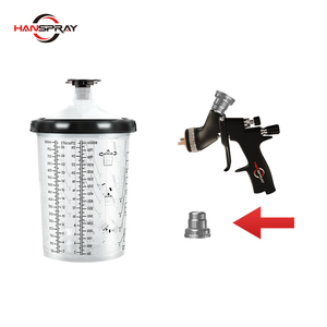 Gobelets doseurs jetables en PP de 400 ml de qualité industrielle, pistolet de pulvérisation rapide avec couvercles et garantie de 3 ans pour la <span class=keywords><strong>peinture</strong></span> de <span class=keywords><strong>carrosserie</strong></span> automobile - Product Image 6