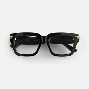 Bottega Retro Square <b>Eyeglasses</b> <b>Frame</b> Men Women Classic Clear Lens Glasses Veneta BV - Product Image 1