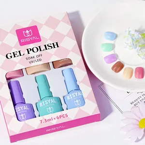 RISYAL 6-pack Gel polish Christmas/Halloween Series Nails Supplies Salon High quality UV GEL
