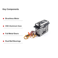 Servomoteur numérique sans balais CNC JX B220 220KG 12V-18V à couple élevé et engrenages entièrement métalliques pour voiture RC 1/5, robot industriel, drone