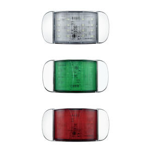 4 WIRES <b>12v</b> 24V Amber Chrome Bezel Side Signal Markers Clearance <b>Light</b> - Product Image 6