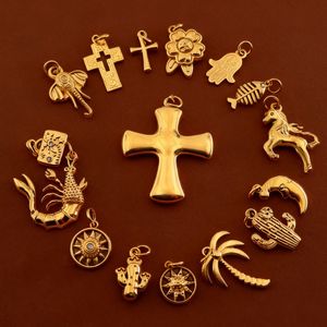 Talismanes Espirituales del Desierto Occidental |   Colgante de Acero Inoxidable Chapado en Oro PVD de 18K para la Fabricación de Joyas |   Resistente al agua y duradero - Product Image 3