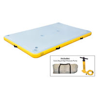 Plateforme flottante gonflable en Drop Stitch, pont flottant pour piscine, camping, pêche, lac, yacht