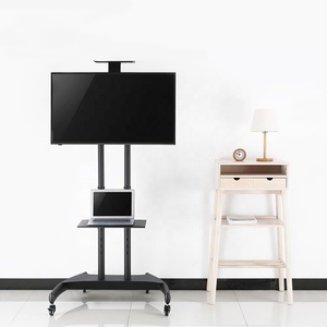 Carrello <span class=keywords><strong>TV</strong></span> <span class=keywords><strong>Mobile</strong></span> in acciaio regolabile in altezza con inclinazione economica del rifornimento della fabbrica carrello <span class=keywords><strong>TV</strong></span> <span class=keywords><strong>per</strong></span> <span class=keywords><strong>TV</strong></span> a schermo piatto da 37-70 pollici - Product Image 3
