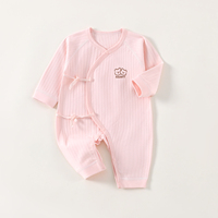 Vêtements pour nouveau-nés en coton, directement de l'usine, motif papillon, respirants, doux, imperméables, kimono pour bébé, barboteuse Kaka Bear pour garçons et filles de 0 à 18 mois