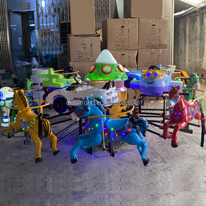 Giostra a <span class=keywords><strong>Cavallo</strong></span> in Plastica per Esterni <span class=keywords><strong>con</strong></span> Velocità Regolabile, Capacità 8 Giocatori, per Centri Commerciali e Parchi Divertimento - Product Image 3