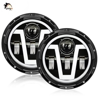 Projecteur de travail LED circulaire étanche 7 pouces 40W 6000K 12V, nouveau, pour SUV tout-terrain, bateau, 4x4, camion, voitures, ampoules de phare
