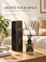 Ensemble diffuseur de parfum de luxe avec fleurs faites à la main, huile essentielle naturelle, parfum d'ambiance pour la maison, diffuseur d'arômes longue durée