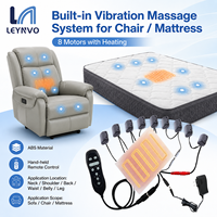 Masseur vibrant LEYNVO avec 8 moteurs et chauffage, affichage numérique pour canapé, chaise, matelas LN-603-8JR