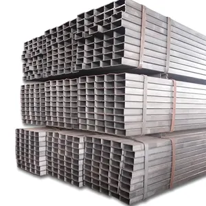 Pabrik Cina tabung persegi pipa baja galvanis tabung persegi panjang besi untuk bangunan