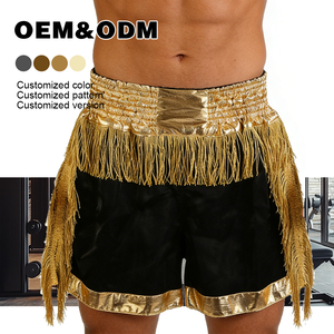 Pantalones Cortos de Boxeo Premium con Logotipo Personalizado, Pantalones Cortos de Muay <span class=keywords><strong>Thai</strong></span> MMA, Transpirables, para Entrenamiento de Artes Marciales, para Hombres y Mujeres - Product Image 1
