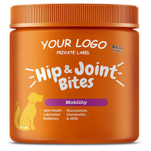 OEM/ODM Köpek ve Kedi Kalça Eklemi Takviyesi Glukozamin Kondroitin MSM Eklem Ağrısı Giderici |   Mobility Çiğneme Vitaminleri C + E Tahılsız - Product Image 1