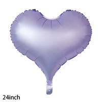 Ballons en forme de cœur élégants de 24 pouces, adaptés à la décoration de mariage, de la Saint-Valentin, des anniversaires et aux thèmes romantiques
