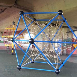 Équipement de filet de corde Tour d'escalade pour enfants Cours de cordes commerciales Cadre intérieur élevé Cours de barre murale Aire de jeux pour enfants - Product Image 5