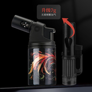 JOFI Dark Horse Windproof Butane <b>Lighter</b> 7g Refillable Cigar Outdoor Igniter Durable Heating Torch - Product Image 1