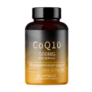 كبسولات CoQ10 Coenzyme Q10 كبسولات مكملات COQ10 كبسولات صلبة لدعم صحة القلب ومضادة للتأكسدة من العلامة التجارية الخاصة OEM