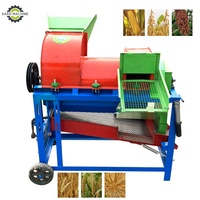 Machine à battre polyvalente pour usage domestique, décortiqueuse-batteuse automatique pour maïs, soja, sorgho, colza, blé et riz paddy