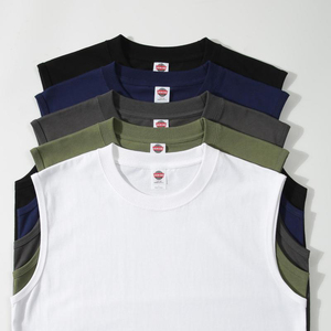 Chaleco Deportivo Casual de Algodón de 220 g/m² para Hombre, Talla Grande, Transpirable, Antipilling, Tejido, para Gimnasio y Entrenamiento, Verano 2026 - Product Image 2