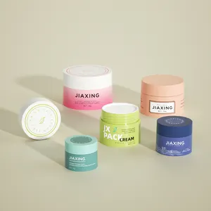 JX PACK wholesale cosmetic packaging PP plastic round container cream empty jar with lid supplier