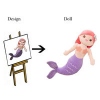 Meilleur prix de gros poupée en peluche sirène mignonne jouets cadeaux personnalisés pour garçons et filles en coton doux