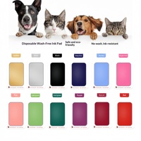 Cadre photo souvenir classique rectangulaire pour empreintes de pattes et de pieds d'animaux, sans lavage, avec tampon encreur
