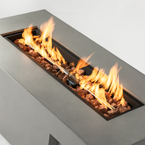 Natural Gas Metal <b>Fire</b> <b>Pit</b> 50000 BTU Freestanding Galvanized Eco-Friendly Indoor/Outdoor Use - Product Image 2