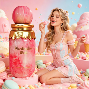 Parfum EDP Premium Luxury <span class=keywords><strong>Paris</strong></span> Corner Marshmallow Blush 100ml pour femmes, parfum sucré longue durée pour filles, à porter au quotidien - Product Image 1