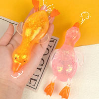 Jouet Squishy Canard Extensible Mini en TPR, Jouet Sensoriel Anti-Stress à Presser pour Enfants, Cadeau de Fête