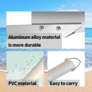 Support de canne de plage réglable en pointe de sable de pêche robuste blanc pour la pêche au surf - Product Image 3