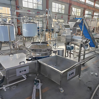 Halfautomatische productielijn voor het mengen en afvullen van biologisch appelsappoeder