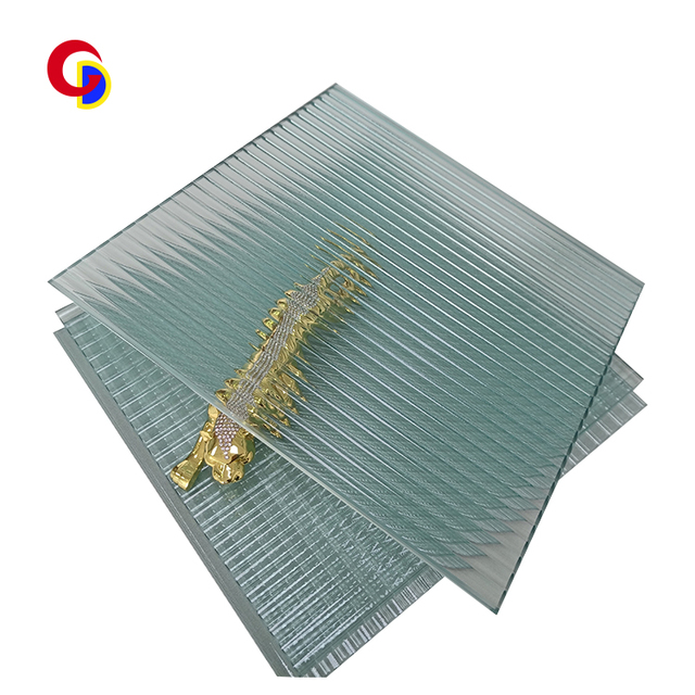 Changhong 4mm 5mm 6mm 8mm Flat Pattern Tempered Fluted Reed Glass Decorative Transparent Texture for Bathroom and Solar Usage